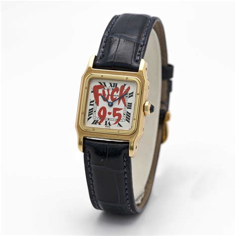 A UNIQUE GENTLEMAN'S SIZE 18K SOLID GOLD CARTIER .